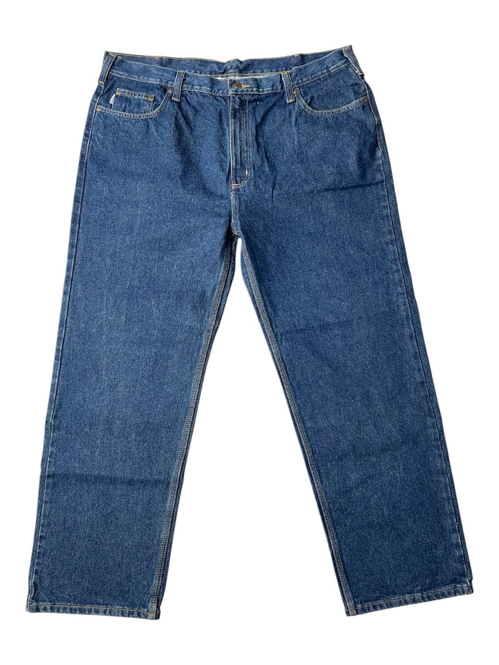 Carhartt Men's Relaxed Fit Denim Jeans - Dark Blue 42x30